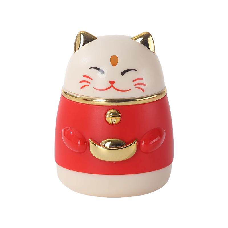 招财猫牙签盒高颜值卡通创意自动