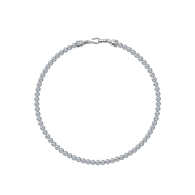 EWEST 巴洛克珍珠项链女灰色小众高级轻奢颈链锁骨链秋冬毛衣链