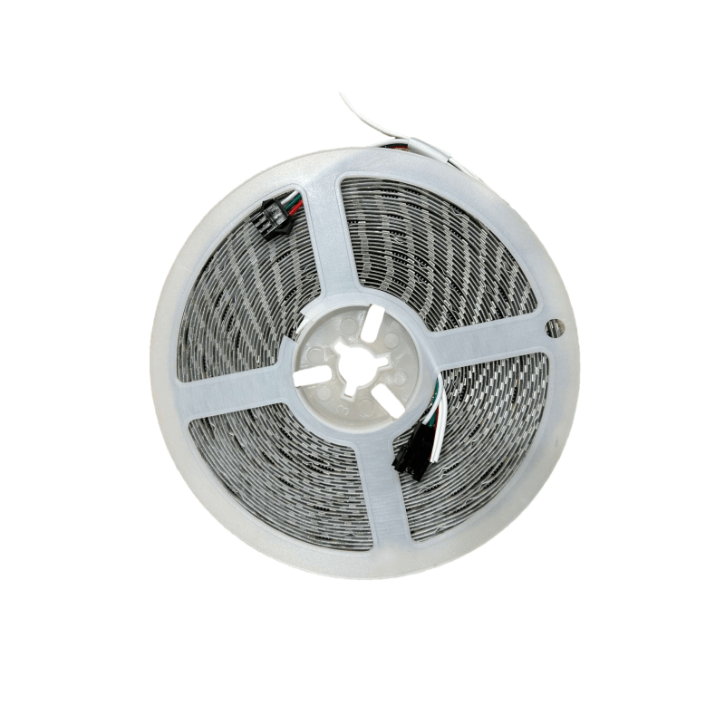 已接入米家智能三色追光流水24V低压无极调光调色自粘线型led灯带
