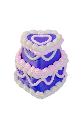 520表白按键解压蛋糕树脂摆件