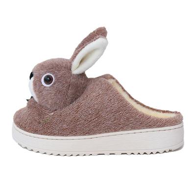 冬季程喜包跟棉拖鞋可爱卡通居家