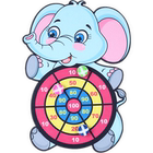 卡通粘粘球儿童飞镖盘益智男孩幼儿园投掷亲子黏黏1235岁宝宝玩具