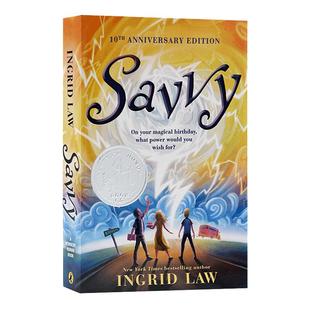 灵力Savvy 英文原版小说 2009年纽伯瑞银奖儿童文学小说 蓝思值1070L 青少年读物 中小学生课外阅读文学小说书籍进口正版