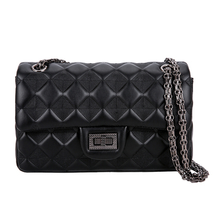 香港专柜2025新款真皮包包女百搭杨树林女包链条大容量斜挎单肩包