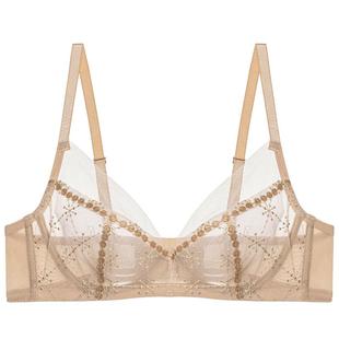 爱慕星耀内衣女红色本命年3/4轻薄杯大胸显小文胸AM13B421