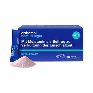 【自营】德国Orthomol奥适宝睡眠天然褪黑素软糖安瓶晚安糖nemuri