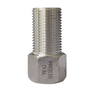 铜4分内外丝不锈钢加厚延伸接头三角阀加长水龙头内六角延长直接