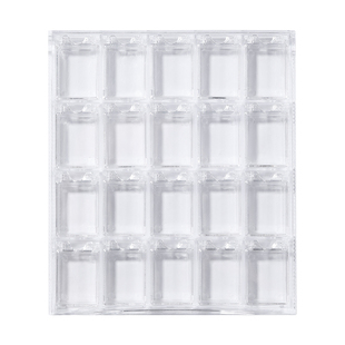 美甲钻收纳盒高透亚克力指甲钻珍珠饰品盒存放多格可拆分钻饰盒子