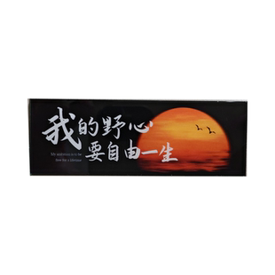 亚克力磁性贴家居装饰贴磁力冰箱贴洞洞板标签贴 加油励志文艺