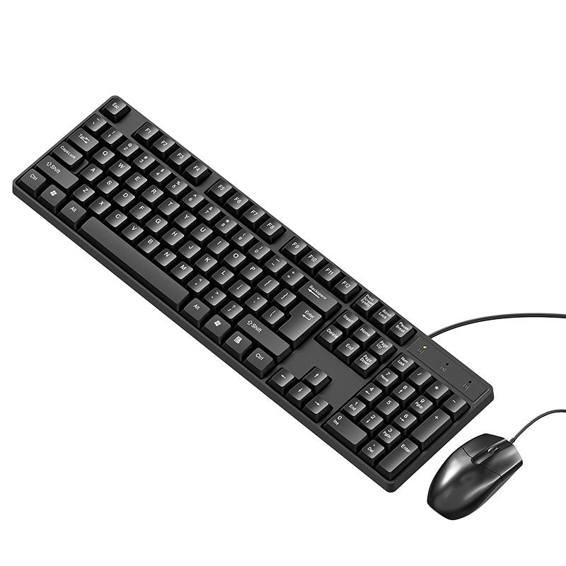 炫光键盘鼠标套装有线办公电脑笔记本外接游戏通用静音打字104键