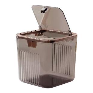 垃圾桶桌面2026新款厨房餐桌台面高颜值茶几轻奢迷你车载垃圾盒