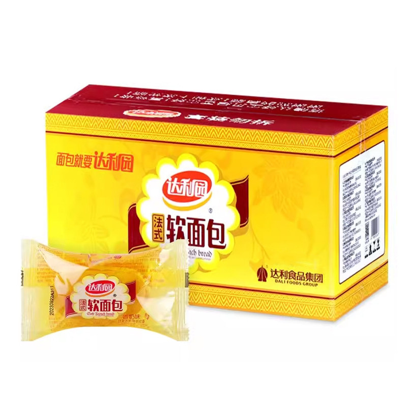达利园法式软面包香橙味香奶营养早餐代餐整箱零食小点心休闲食品