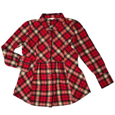 富木磨毛加厚纯棉休闲风格子衬衫