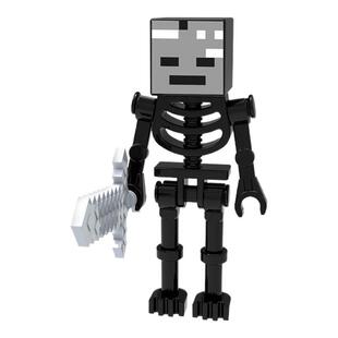 我的世界1563凋零骷髅组装拼插益智人仔公仔模型手办拼装积木玩具