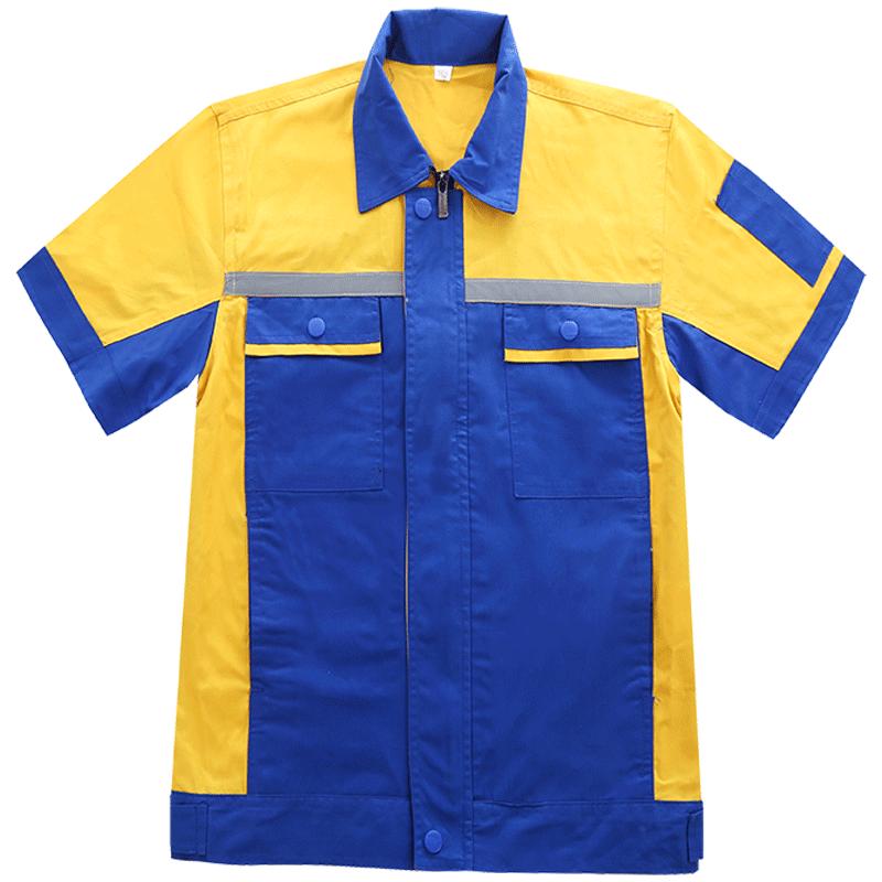 长袖工作服男装夏天秋冬套装定制劳保服工厂工地车间机电上衣工装