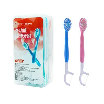 健牌牙刷爆珠多效合一软毛多色