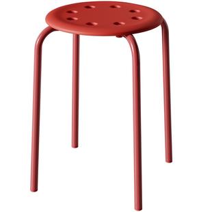 塑料圆凳子家用可叠放圆凳加厚餐桌高板凳客厅简约现代摞叠小椅子