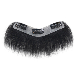 发际线贴男假发片假刘海男生刘海真发男士发际线假发贴日常款男款