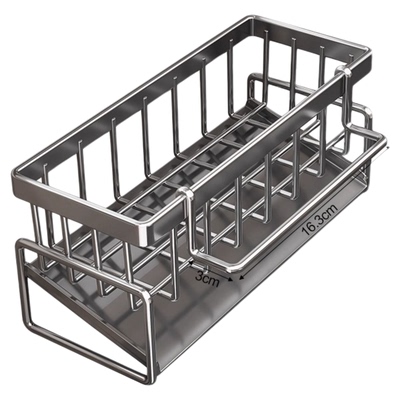 厨房置物架沥水架抹布收纳水龙头洗菜池洗碗槽钢丝球用品收纳神器