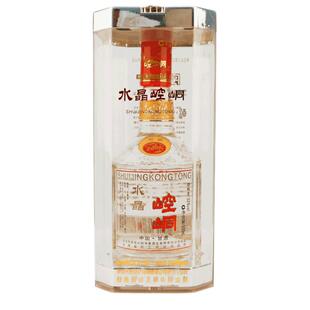 水晶崆峒52°度500ml瓶装浓香型白酒平凉柳湖春酒厂纯粮特产白酒