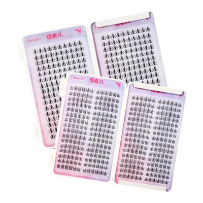 塔奈儿升级版太阳花假睫毛书女自然仿真纤长卷翘单簇自粘柔软新手