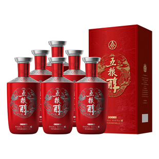 【到手12瓶】五粮醇红装50度500ml*6瓶*2整箱 浓香型白酒宴席婚宴
