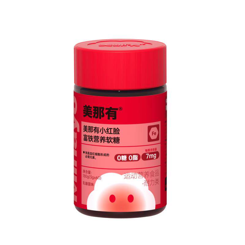 MiNaYo女性小红脸富铁软糖