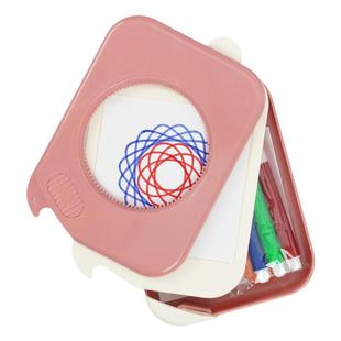 万花尺套装儿童美术绘画模板尺子文具套装画图魔幻万花尺收纳套装