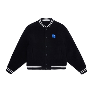 ADERERROR SIG系列 TRS Tag 棒球夹克冬季新品羊毛呢微宽松短外套