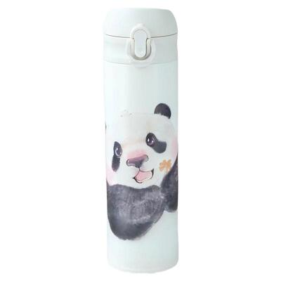 熊猫果赖花花大容量保温杯