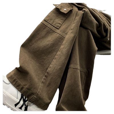 美拉德工装裤子宽松直筒