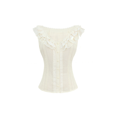 POET WONG Vintage doll感套装中古感超复杂重工仙女上衣蕾丝半裙