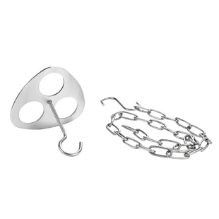 便携式户外吊锅架三角脚支架吊架露营用品篝火不锈钢三脚置物架