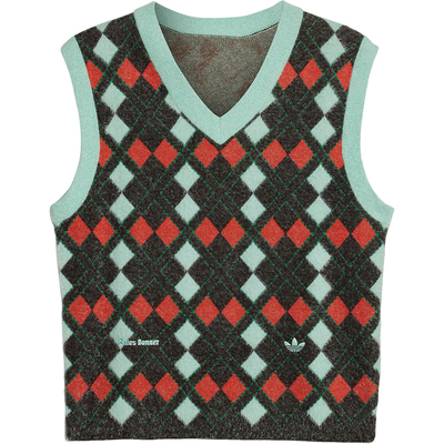 阿迪达斯男士针织马甲背心