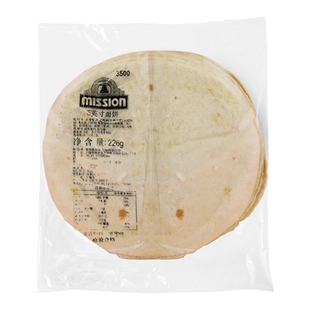 麦西恩10英寸面饼家用薄饼皮墨西哥鸡肉卷老北京鸡肉卷饼12张774g