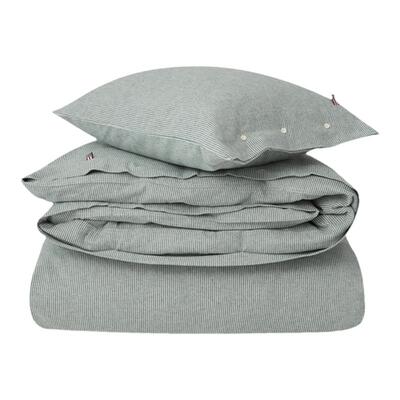 Lexington假日法兰绒绿白条纹