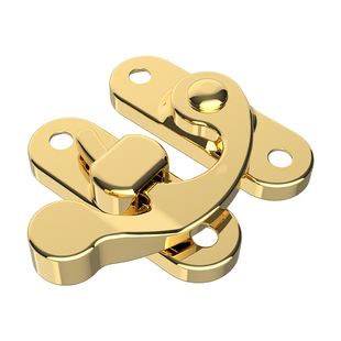 搭扣牛角钩扣锁礼品包装木盒箱锁扣复古搭扣仿古配件固定锁扣卡扣