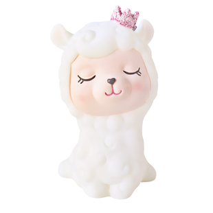 可爱羊驼有趣的车饰小摆件蛋糕装饰品摆饰卡通迷你小号公仔礼品