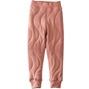 女童保暖裤冬季内搭校服神器儿童夹棉加厚蚕丝羊毛裤亲子发热棉裤