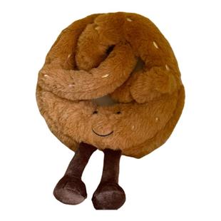 椒盐卷君可爱面包门把手挂饰玩偶碱水结房间卧室装饰毛绒防撞挂件