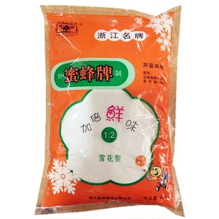 蜜蜂牌味精908g大袋雪花型粉状无盐味精餐饮调味增鲜火锅麻辣烫香