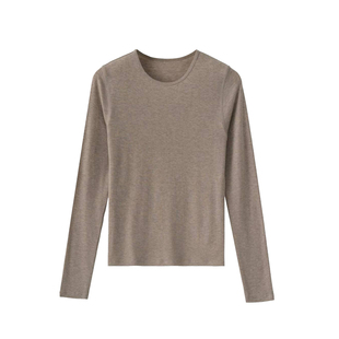 seawhen海维恩 秋新款气质百搭窄领大弹力天丝羊毛软糯打底衫3581