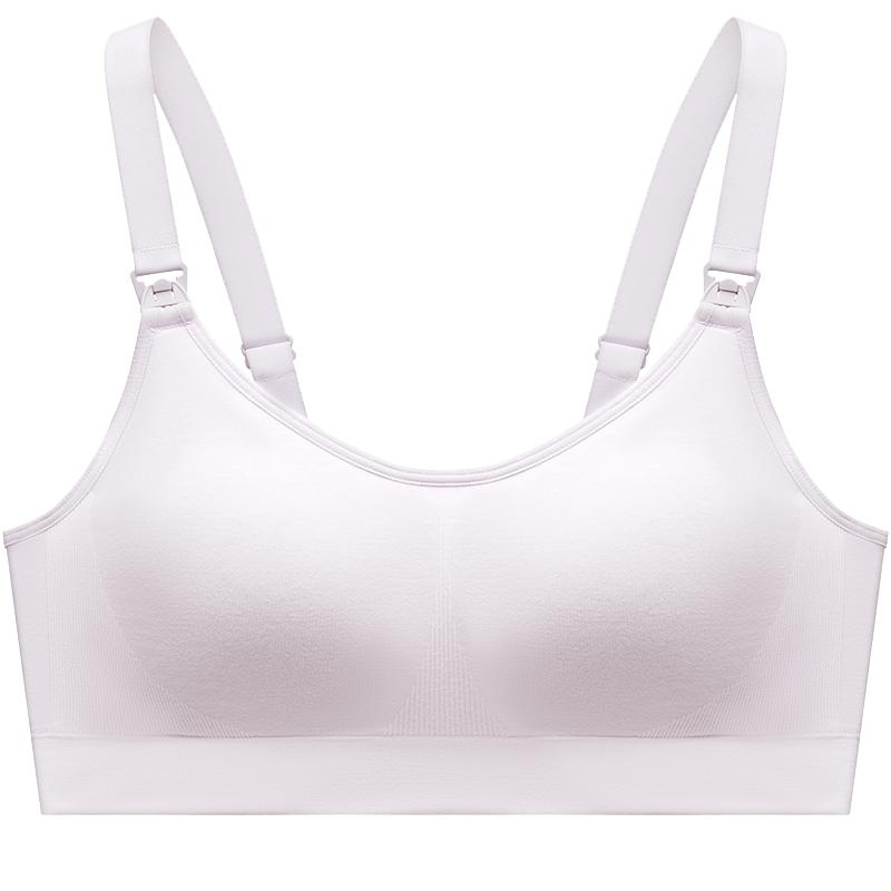 曼妮芬无痕舒适芒果杯哺乳孕哺文胸女产前产后内衣防溢乳孕期胸罩