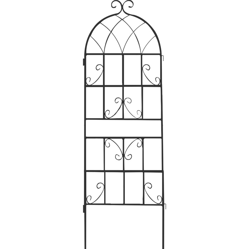 小毛草月季铁线莲爬藤架网格风车茉莉攀爬阳台花架铁艺花园支架