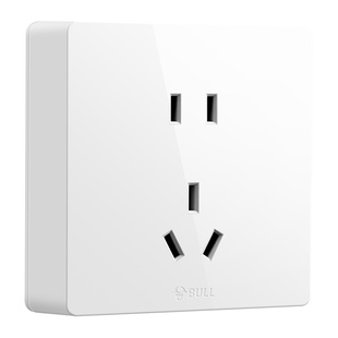 公牛明装插座面板五孔多控墙上固定带开关超薄家用明线盒旗舰正品