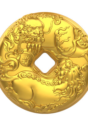 金米黄金吊坠事事如意平安扣
