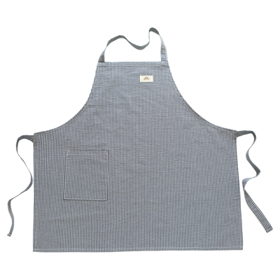 日式条纹围裙套装男女通用