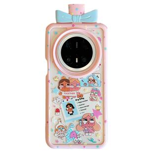 拓岚 适用华为mate70pro+新款手机壳动漫趣味卡通可爱小女孩mate60/50pro香水瓶奶油框pura70/80ultra挂绳潮