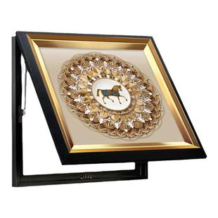 现代轻奢高级感电表箱装饰画现代餐厅遮挡壁画客厅液压配电箱挂画