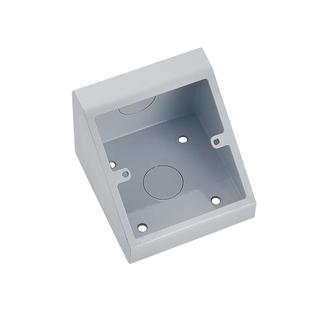 金属实验室插座底盒试验台插座明装86开关插座底盒岛台盒三角形斜